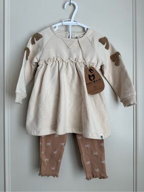 Rabbit & Bear Baby Girl Matching Fall Set